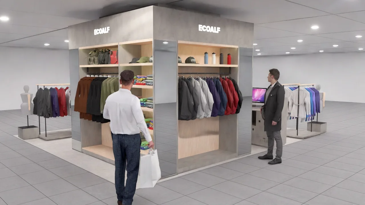 Ecoalf Lisboa men's store render