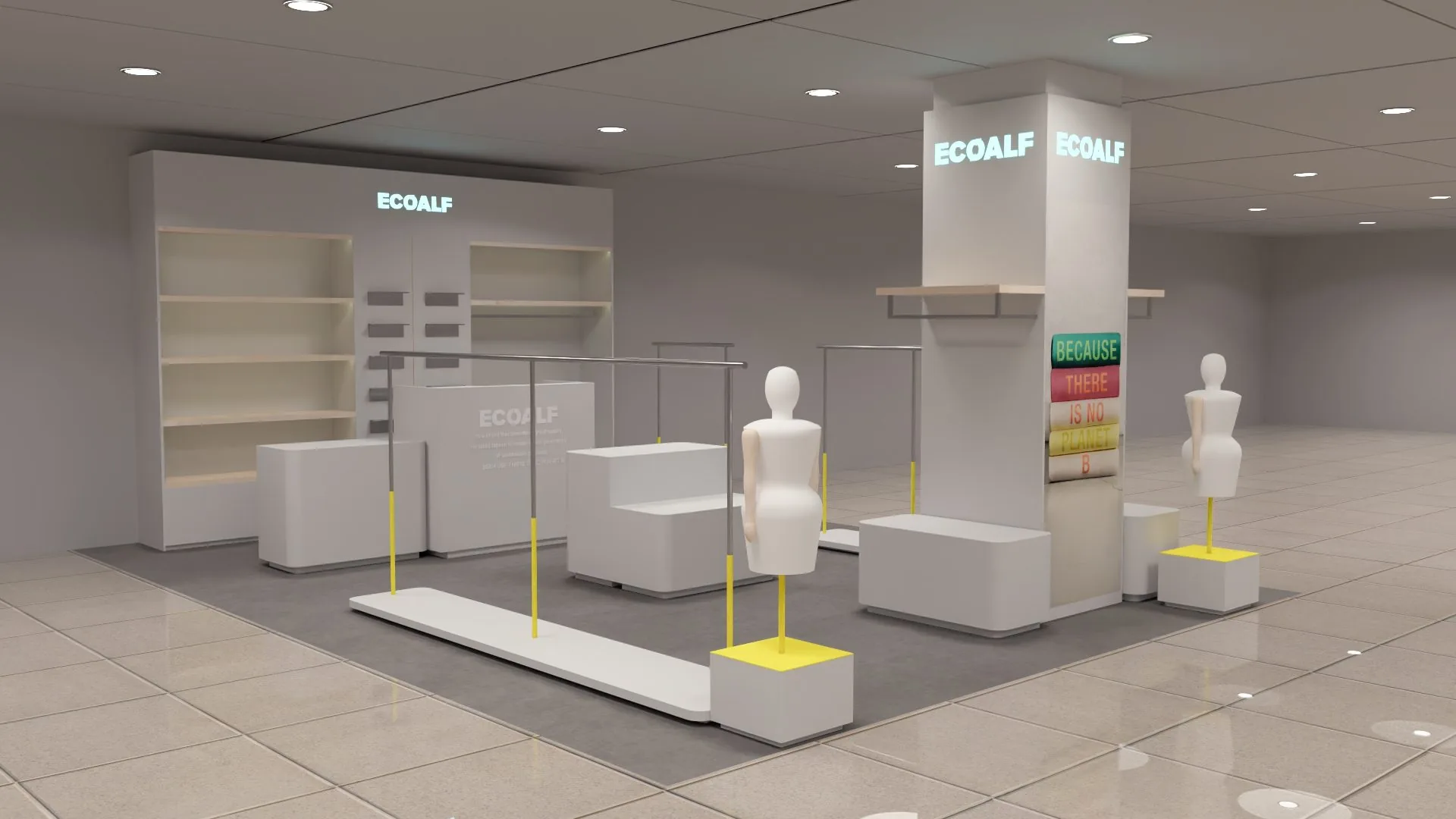 Ecoalf Lisboa women's store render