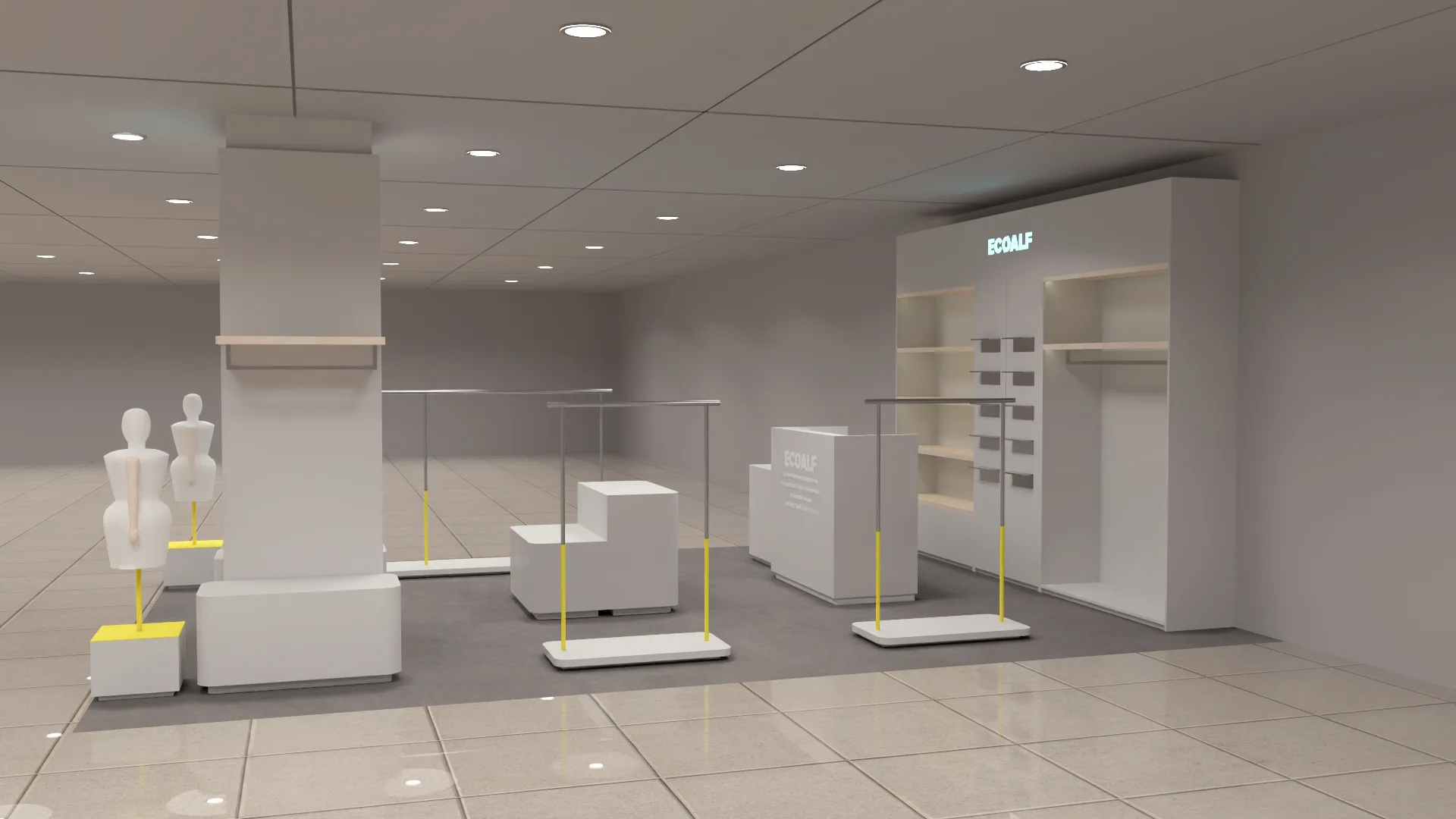 Ecoalf Lisboa women's store render