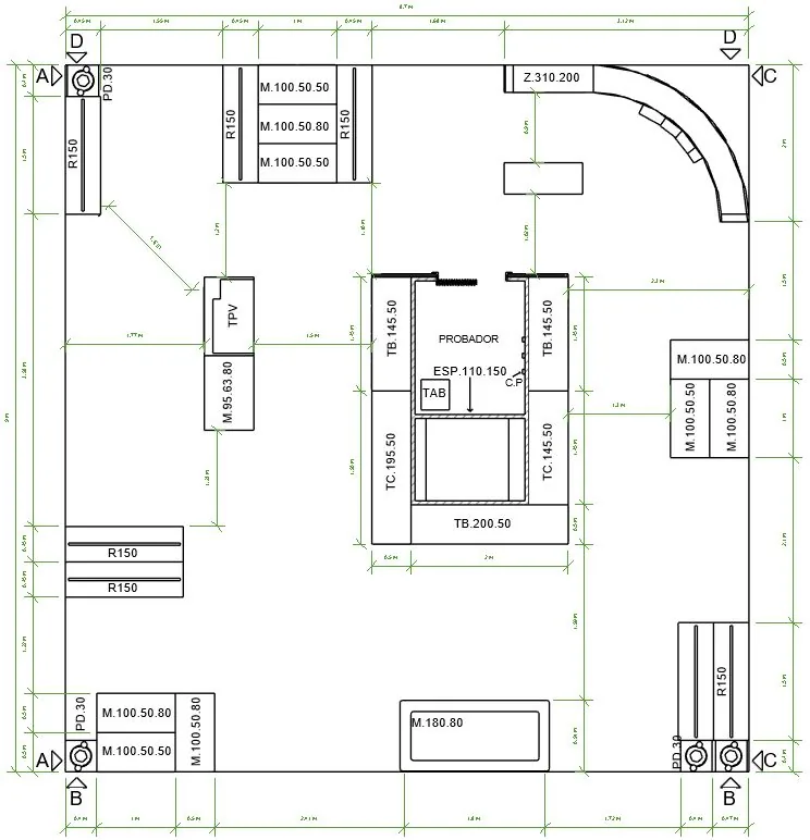 Ecoalf Vigo men's floor plan