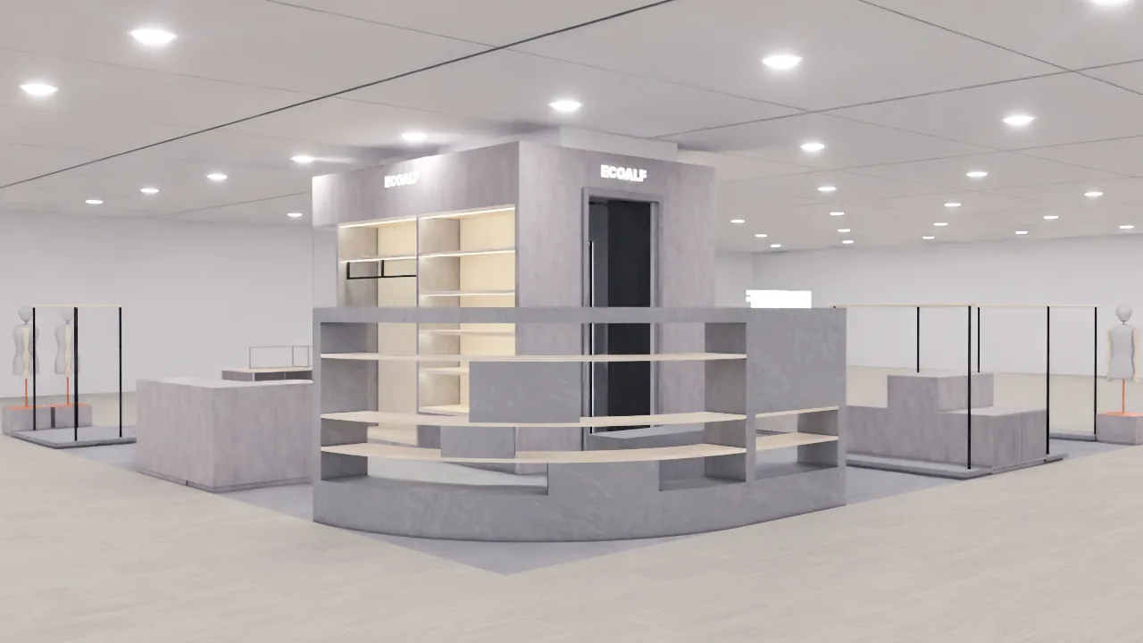Ecoalf Vigo men's store render