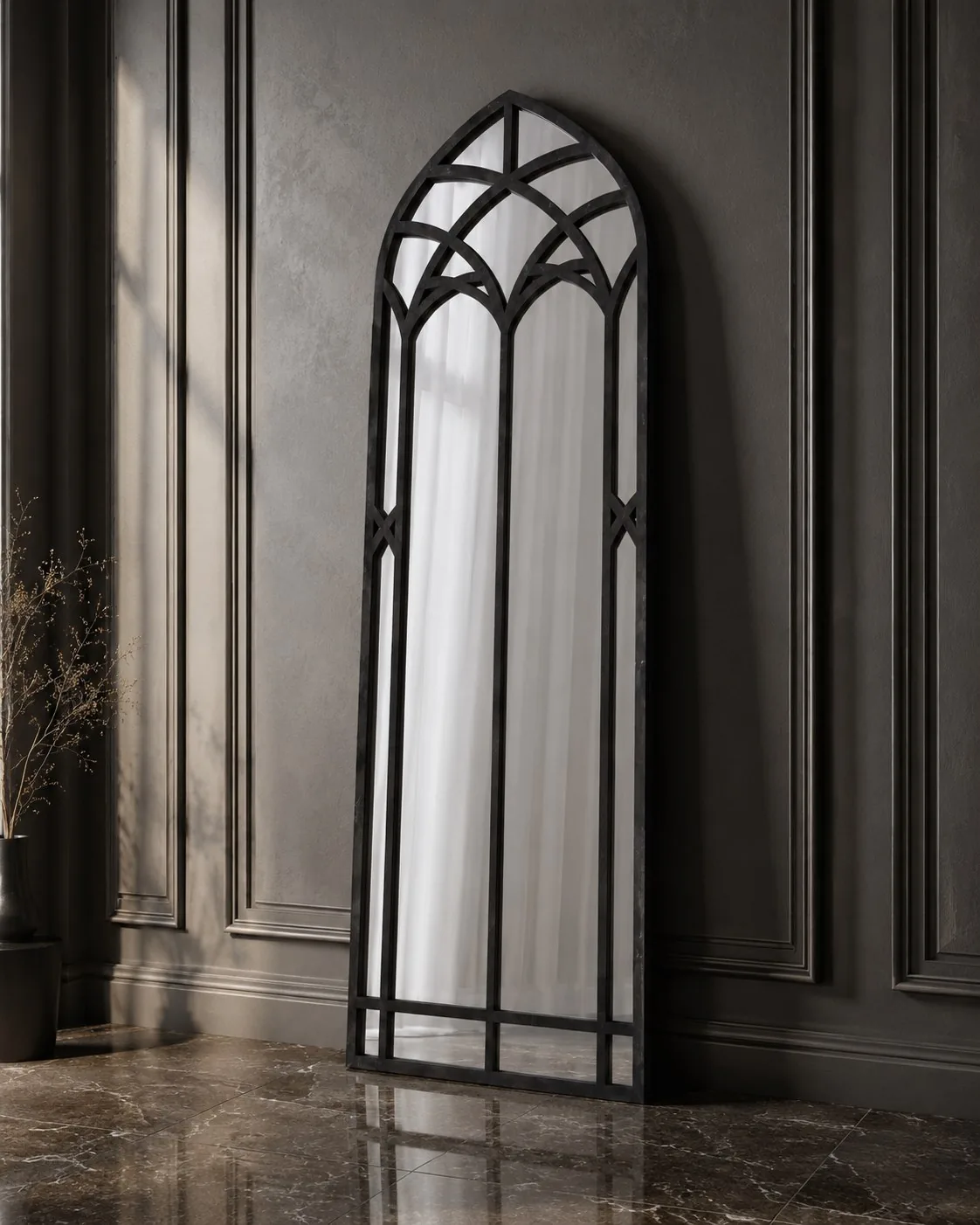 Maison Caligari black gothic mirror